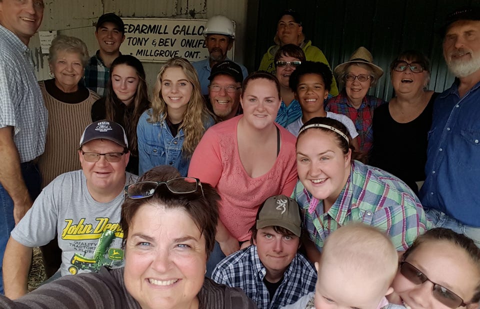 A group photo of members of the Eastern Canadian Galloway Association